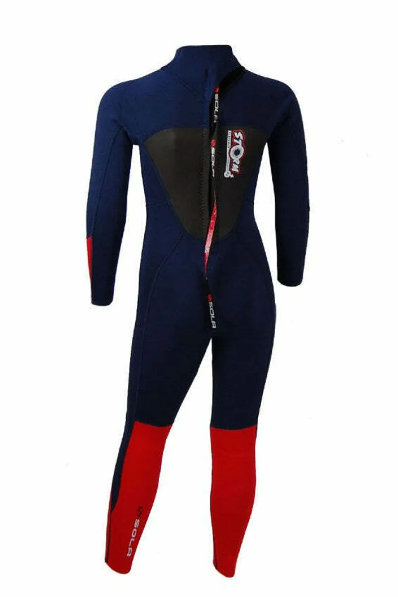Sola Storm Kids 3/2 Full Wetsuit Red/Blue QXS-1